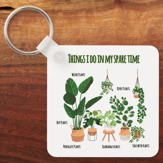 Dingen die ik in mijn vrije tijd doe - Gardener, t Sleutelhanger (Voorkant)