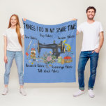 Dingen die ik in mijn vrije tijd doe grappig naaie fleece deken<br><div class="desc">Dingen die ik in mijn vrije tijd doe grappig naaien kantelen</div>