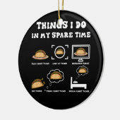 Dingen die ik in mijn vrije tijd doe Taco Lover Me Keramisch Ornament (Links)