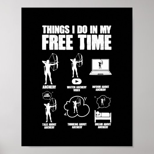 Dingen die ik in mijn vrije tijd maak poster (Voorkant)