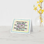 Dingen die ik leuk vind aan je compliment kaart (Gele Bloem)