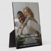 'Dingen die ik leuk vind aan mijn papa' Foto Fotoplaat (Zijkant)