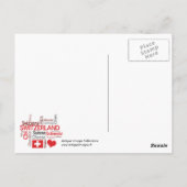 Dingen die ik leuk vind aan Zwitserland, kaas, cho Briefkaart (Achterkant)