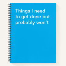 Dingen die ik moet doen, maar waarschijnlijk niet