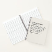 Dingen die ik moet doen maar waarschijnlijk niet z notitieboek (Binnen)