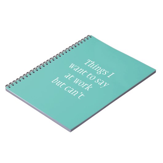 Dingen die ik op het werk wil zeggen, maar niet notitieboek (Linkerzijde)