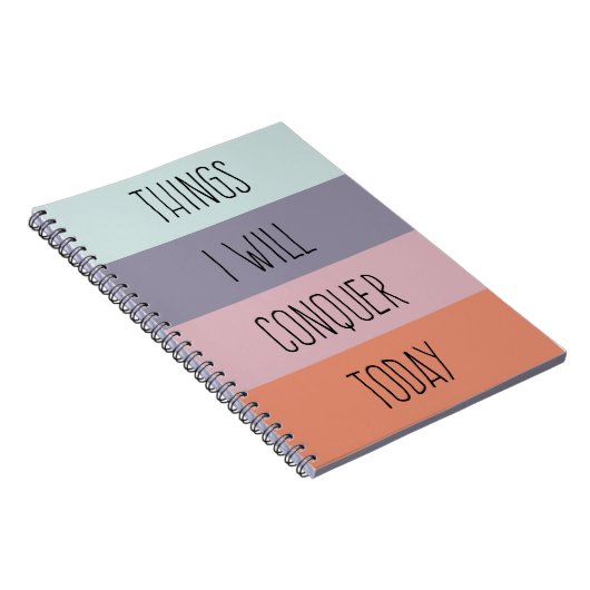 Dingen die ik vandaag zal overnemen notitieboek (Rechterzijde)