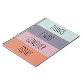 Dingen die ik vandaag zal overnemen notitieboek (Linkerzijde)