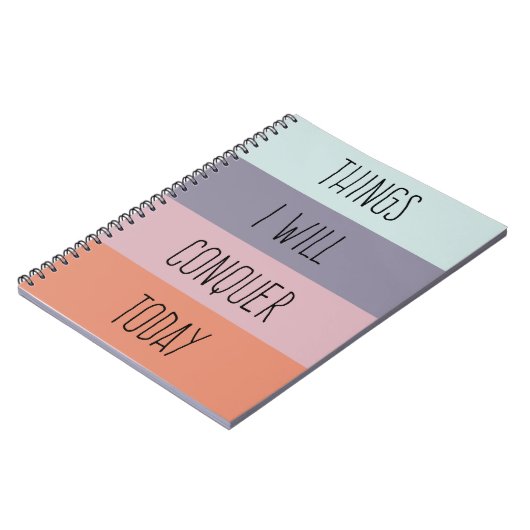 Dingen die ik vandaag zal overnemen notitieboek (Linkerzijde)