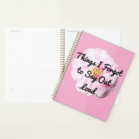 Dingen die ik vergat hardop te zeggen planner (Display)