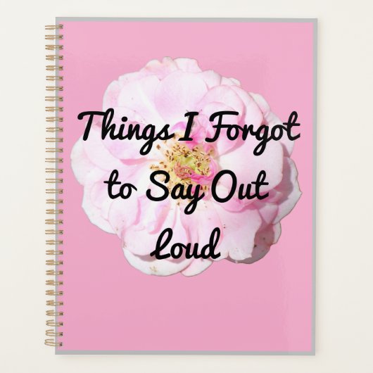 Dingen die ik vergat hardop te zeggen planner (Voorkant)