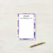 Dingen die ik waarschijnlijk vergeet te doen post-it® notes (Op bureau)