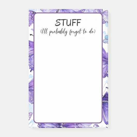 Dingen die ik waarschijnlijk vergeet te doen post-it® notes (Voorkant)