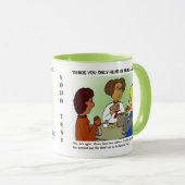 Dingen die je hoort in Middelbare School Combo Mok (Voorkant rechts)