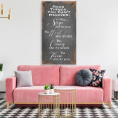 Dingen die je niet kunt herstellen canvas wrap afdruk (Insitu (Woonkamer))