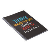 dingen die kinderverzorgers echt willen zeggen cad notitieboek (Rechterzijde)