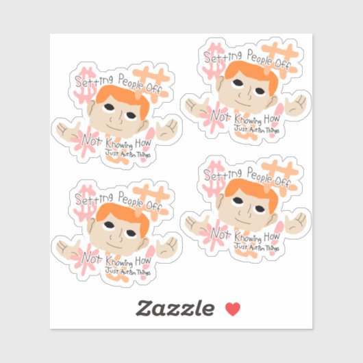 Dingen die Mensen Irriteren ... Gewoon Autisme Din Sticker (Vel)