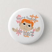 Dingen die mensen irriteren... gewoon autistische ronde button 5,7 cm (Voorkant)