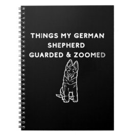 Dingen die mijn Duitse herder bewaakte & razendsne Notitieboek