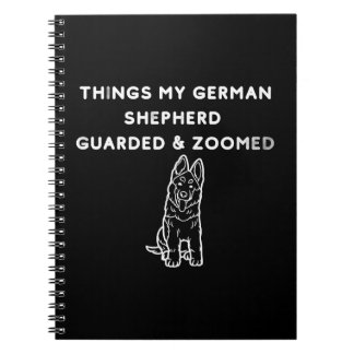 Dingen die mijn Duitse herder bewaakte & razendsne Notitieboek