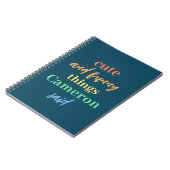 Dingen Die Mijn Kind Zei Notitieboek met Eigen Naa (Linkerzijde)