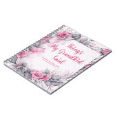 Dingen die mijn Kind zei Schattigee bloemen Notitieboek (Linkerzijde)