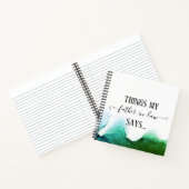 Dingen die mijn schoonvader zegt Grappig Notitiebo Notitieboek (Binnen)