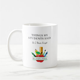 Dingen die mijn studenten zeiden Grappige leraar o Koffiemok