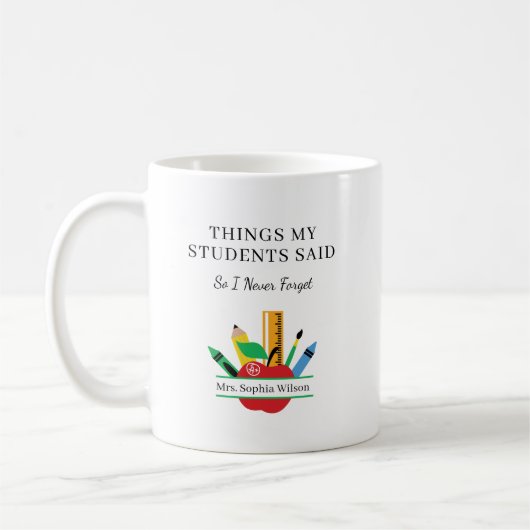 Dingen die mijn studenten zeiden Grappige leraar o Koffiemok (Links)