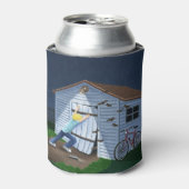 Dingen die 's nachts in de lucht springen blikjeskoeler (Blikje Voorkant)