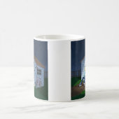 Dingen die 's nachts in de lucht springen koffiemok (Center)