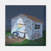 Dingen die 's nachts in de lucht springen magneet (Voorkant)