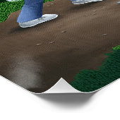 Dingen die 's nachts in de lucht springen perfect poster (Hoek)