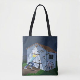 Dingen die 's nachts in de lucht springen tote bag