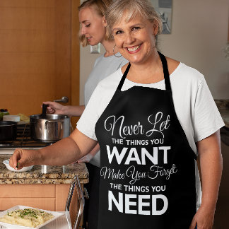 Dingen die uw Gezocht-inschrijving nodig heeft, af Schort