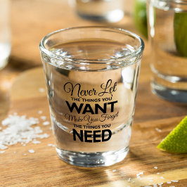 Dingen die uw Gezocht-versie nodig heeft Shot Glas