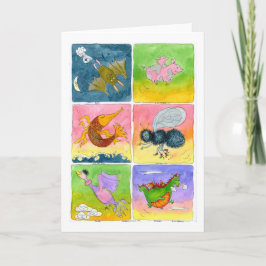 Dingen die vliegen:  Algemene Groeten Kaart