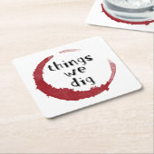 "Dingen die we graven" onderzetters (Schuin)