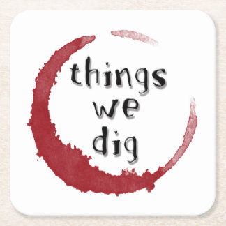"Dingen die we graven" onderzetters
