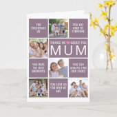 Dingen die we van je leuk vinden Moeder foto colla Kaart (Gele Bloem)