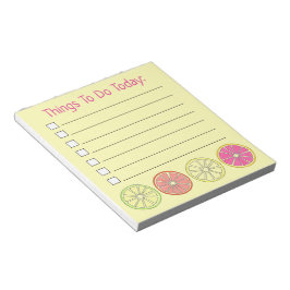 Dingen die we vandaag moeten doen, citrusvruchten  notitieblok