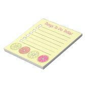 Dingen die we vandaag moeten doen, citrusvruchten notitieblok (Linkerzijde)