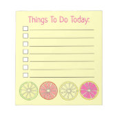 Dingen die we vandaag moeten doen, citrusvruchten notitieblok (Voorkant)