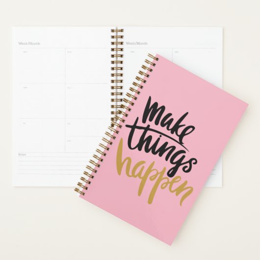 Dingen doen gebeuren met een spiraalplanner planner (Display)