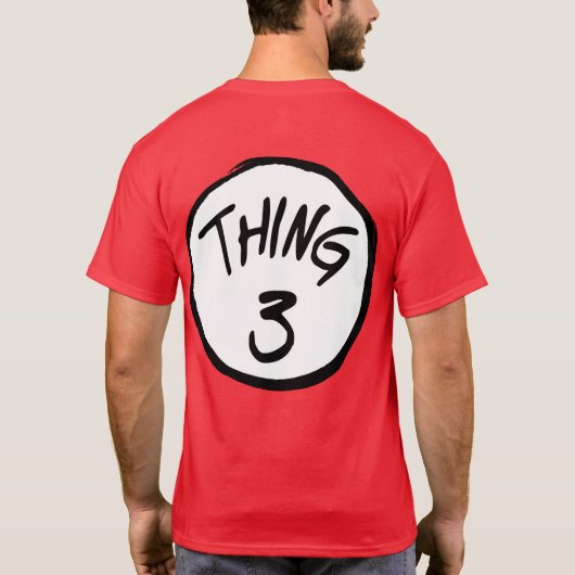 Dingen drie t-shirt (Achterkant)