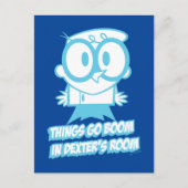 Dingen gaan in Dexter's kamer Briefkaart (Voorkant)