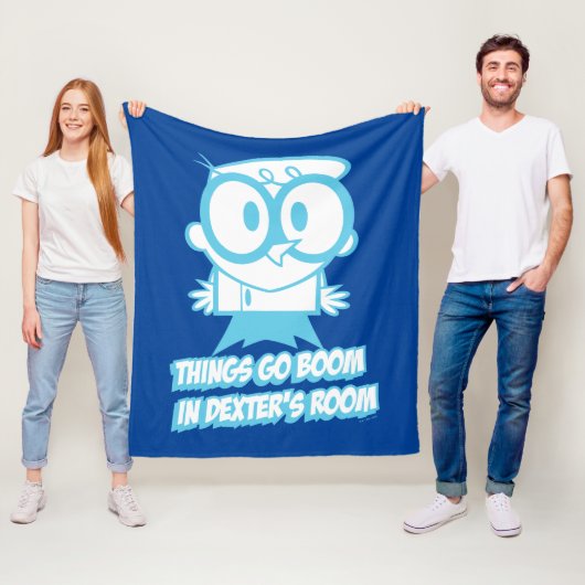 Dingen gaan in Dexter's kamer Fleece Deken (In situ)