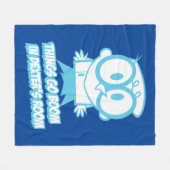 Dingen gaan in Dexter's kamer Fleece Deken (Voorkant (Horizontaal))