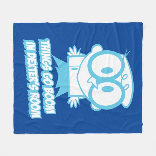 Dingen gaan in Dexter's kamer Fleece Deken (Voorkant (Horizontaal))