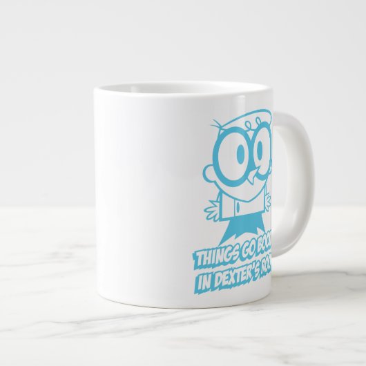 Dingen gaan in Dexter's kamer Grote Koffiekop (Voorkant rechts)